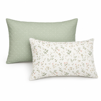 Housse de coussin personnalisée Hoshom double face à pois floraux, douce et agréable pour la peau, avec impression de dessin animé sur mesure