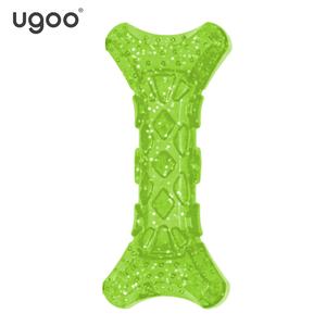 Özel renkli dayanıklı köpek çiğneme oyuncaklar TPR kemik Squeaker Pet oyuncaklar mavi sert agresif chewers çiğneme dogtoys yıkılmaz - Product Image 2