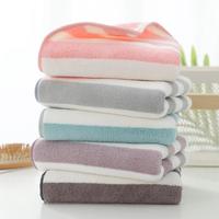 Lot de Cinq Serviettes Cadeau en Microfibre Effet Vague Corail, Rayées Épaissies Ultra-Absorbantes Séchage Rapide pour Maison, Spa, Voyage, Visage et Mains
