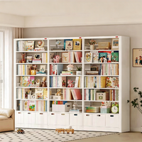 Étagère à livres en métal, bibliothèque modulaire, bibliothèque blanche, présentoir pour livres, étagère pour enfants, rangement