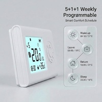 Termostato inteligente digital programable para habitación, termostato Tuya Alexa, regulador de temperatura inalámbrico