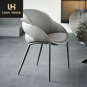 Silla con respaldo Premium Minimalista Moda Lujo Precio al por mayor Barato Pata negra Tela Sala de estar Restaurante Silla de comedor - Product Image 6