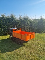 Moteur à essence à chargement automatique, entièrement hydraulique, 800kg, transporteur sur piste, dérapage, direction, chargeur sur chenilles, Minidumper