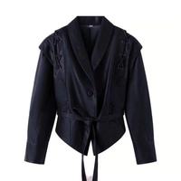 Veste courte matelassée marron pour femme en similicuir PU, manteau d'extérieur OEM pour l'hiver et le style urbain