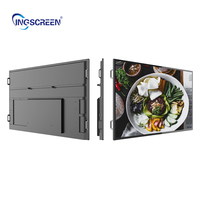 Pantalla Publicitaria LCD INGSCREEN de 32 Pulgadas con Resolución 1080p, Instalación de Montaje en Pared para Uso en Ascensores y Tiendas