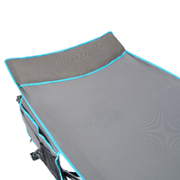 Lit de camping pliable en acier imperméable multifonctionnel pour utilisation en parc et en villa