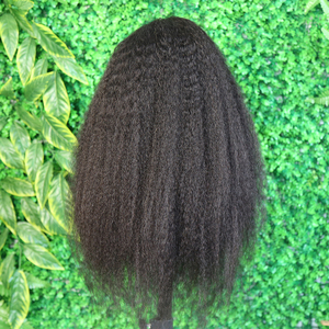 Peluca de encaje frontal con cutícula para mujeres africanas, tejido de <span class=keywords><strong>pelo</strong></span> de genitales sin procesar, extensiones de cabello humano - Product Image 3