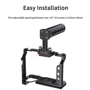 Máy ảnh hàng đầu xử lý Grip phổ máy ảnh Cage Top Hand Grip với giày lạnh Adapter cho smallrig máy ảnh Cage Video Rig - Product Image 2