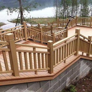 SHENGCHENG DIY Customizable WPC Outdoor Balustrades New Contemporary Design Eco-Friendly Anti-UV Decking - Product Image 5