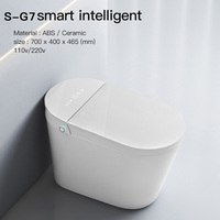 WC intelligent japonais de luxe pour femme, à économie d'eau, avec double chasse, à poser au sol, allongé