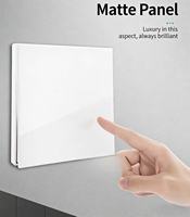 Panel Táctil Empotrable Estándar de 86 mm, Interruptor Universal Impermeable, 10A, Color Crema, Puertos de Carga USB Dobles, Venta al Por Mayor