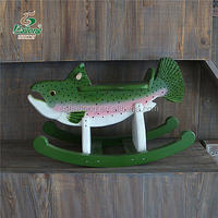 Jouet à bascule en bois pour enfant, forme d'animal, à utiliser à l'intérieur et à l'extérieur, cheval à bascule en bois