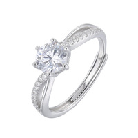 Madonna Luxury 18K & 14K Bague de mariage en or véritable Nouvelle arrivée Diamant Bague de fiançailles et de mariage Propositions