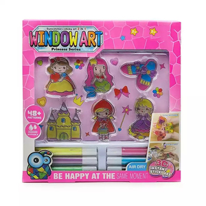Set per Disegno su Finestre Fai-da-Te, Adesivi Acrilici per Finestre con Cartoni Animati Carini e Kawaii - Product Image 4