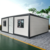 Prêt à expédier 20 pieds 40 pieds Étanche Préfabriqué Mobile Petite Maison 2 3 4 5 Chambre à coucher Pliable Extensible Extérieur