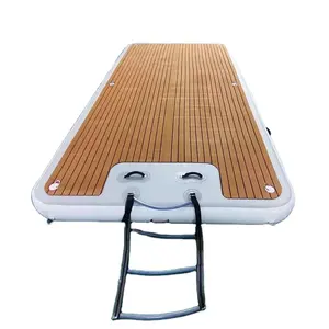 יוגה מחצלת הגנת לצוף בריכת אי pvc צף שחייה dock platformInflatable מים פלטפורמה