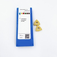 Insertos de carburo de tungsteno de torneado amarillo de ROTURA DE VIRUTA de alta resistencia al desgaste para piezas de acero WP6015JYS
