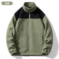 Veste polaire vintage respirante personnalisée avec logo OEM, pour sports d'hiver, vêtements de travail chauds, uniforme homme/femme, col montant