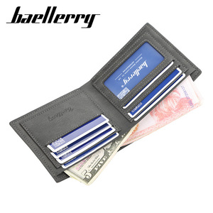 Baellerry <b>Men's</b> Short <b>Wallet</b> Pu Leather Slim Multi Card Slot <b>Wallet</b> <b>For</b> Everyday Use - Product Image 2