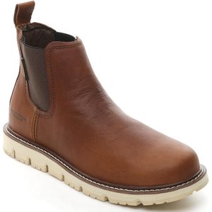 Bottes de travail pour homme DEWALT Albany 6 pouces, tige en cuir microfibre, embout souple non métallique, résistantes à l'eau, style Chelsea, anti-écrasement - Product Image 1