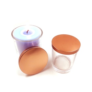 Couvercle de bougie en fer blanc rose doré 75MM 85MM, couvercle supérieur de luxe en métal pour pot à bougie, pour la décoration intérieure et la fabrication de bougies - Product Image 3