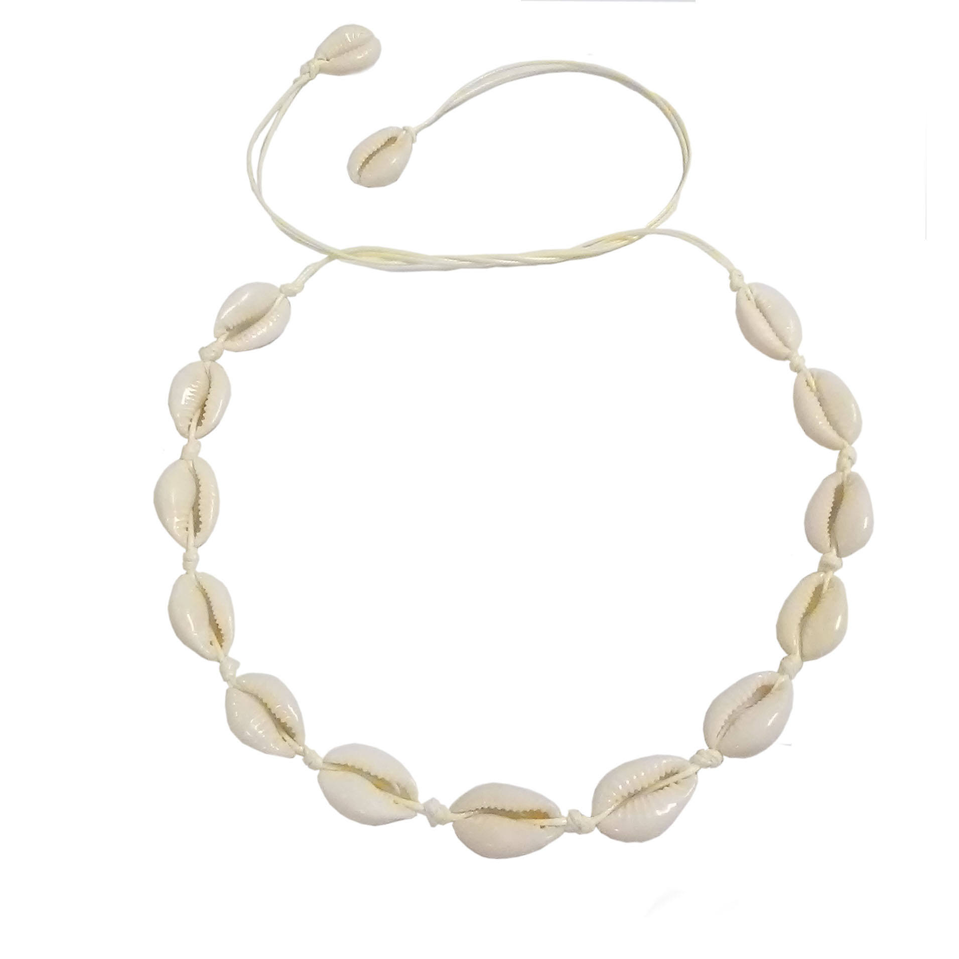 Trendy Cowrie Shell Beaded Necklace for Women Girls Puka Shell