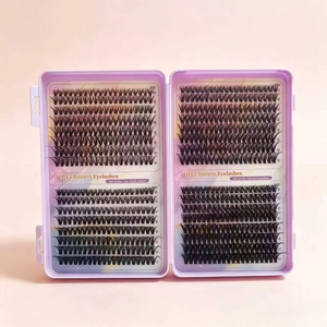Bulk Supply Wispy Cluster <b>Lashes</b> <b>Individual</b> Segment <b>Lash</b> Extensions Custom Brand & Provide Label Mixed Size DIY <b>Lash</b> Cluster Kit - Product Image 3