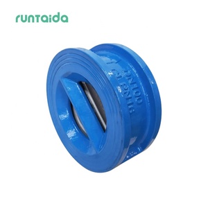 DN100 Lớp 150 Dễ uốn sắt cơ thể gốc mùa xuân EPDM ghế im lặng Wafer dual-tấm bướm kiểm tra van - Product Image 1