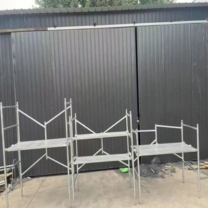 Factory Direct, Indoor &amp; Outdoor Construction, Q235 Steel Movable Hot Dip <strong>Galvanized</strong> Ladder <strong>Frame</strong> <strong>Scaffolding</strong> - Product Image 4