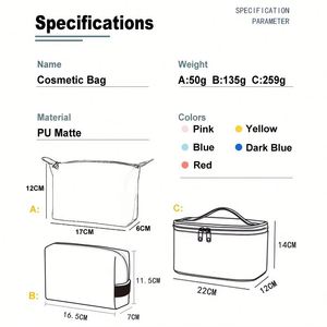 Bolsa de Aseo Personalizada Promocional para Cosméticos, Impermeable, de PU, para Viajes al Aire Libre, para Mujeres - Product Image 4