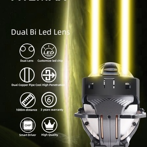 ไฟหน้าโปรเจคเตอร์ SANVI Fashion ดีไซน์ใหม่ A12 MAX เลนส์คู่ Bi Led 6000k+4300k ไฟหน้ารถยนต์ - Product Image 6