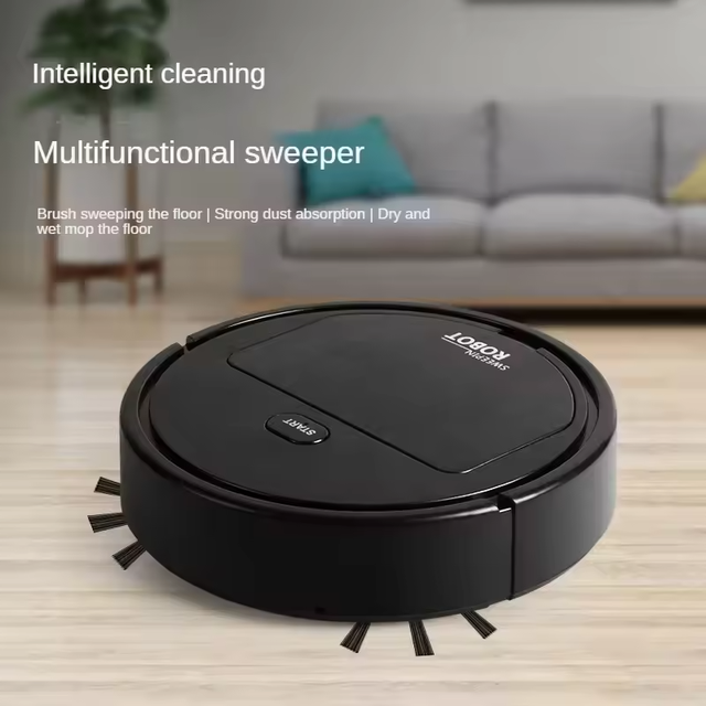 3-in-1 Rechargeable Wireless Robot Vacuum Cleaner | Sweeping, Mopping, Household Intelligent Cleaning Robot