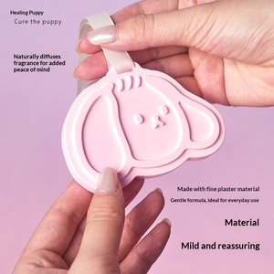 Pink Cute <b>Puppy</b> Gypsum Fragrance Hanging Wardrobe Aroma Patch Lasting Freshness Car Aroma Expansion Stone - Product Image 4