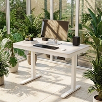 Bureau d'ordinateur moderne et spacieux avec étagère de rangement, table d'écriture pour le bureau à domicile, pour l'étude et le travail