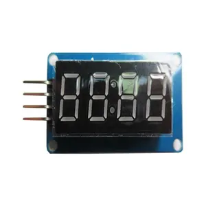TM1637 4-Bit-Digital-LED-Anzeigemodul für 7-Segment-0, 36-Zoll-Uhr RED Anode Tube Four Serial Driver Board Pack