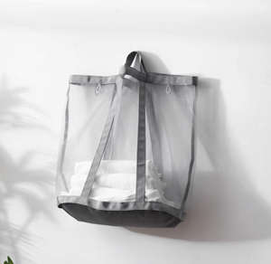 Panier à linge en nylon robuste avec poignées solides, pliable, pour salle de bain - Product Image 3