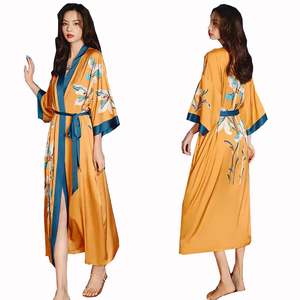 Robes de mariée et de demoiselles d'honneur en satin pour femmes, avec cordon de serrage, respirantes, douces, tissées pour l'été, ODM - Product Image 1