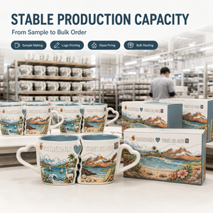 Juego de Tazas Dobles Personalizadas de Porcelana Fina con Diseño de Azulejo Portugués, Estilo Acuarela, para Aventura y Senderismo, a Prueba de Fugas - Product Image 5