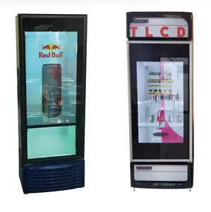 Display Chiller Glass Door Commercial Freezer Display Cases Beverage Display Cabinet Attachment Transparent LCD