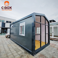 Cbox Nouveau Design Hôtel Camp Guesthouse de luxe Maison en conteneur détachable modulaire préfabriquée avec toit en pente