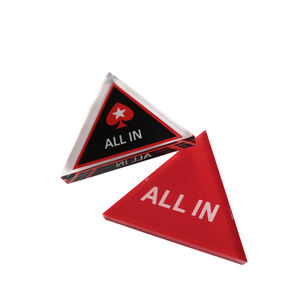 Vente en gros d'usine de poker en acrylique tout en boutons de revendeur Boutons de revendeur de poker personnalisés applicables au <span class=keywords><strong>casino</strong></span> - Product Image 1