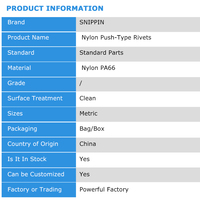Rivets en nylon de type poussoir 2 2,6 3 3,1 3,5 4 4,1 5 6 MM, blancs et noirs, en plastique, type lettre R, pour fixations de cartes de circuits imprimés, fabricants