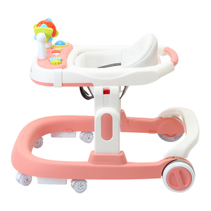 Wholesale New Design <strong>pink</strong> Multifunctional Baby <strong>Walkers</strong> Speed Adjustable Folding Musical Baby Carrier <strong>Walker</strong> - Product Image 1