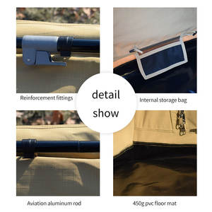 Tienda de Campaña Tipo Swag Portátil para 2 Personas, para Campamento, Viajes al Aire Libre, Tienda de Campaña Doble Grande para Parejas en Venta - Product Image 6