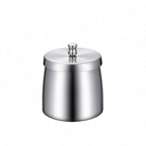 Cenicero para Exteriores Resistente al Viento con Tapa y Logotipo Personalizado, Cenicero para Cigarros de Acero Inoxidable Resistente a la Lluvia para Exteriores, Hogar y Automóvil - Product Image 1