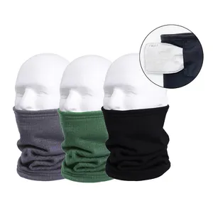 Anti Fog Haze Neck Gaiters Dustproof Tube Neck Wrap Snood with PM2.5 Mask Filter Insert Pad Face Cover Neckwear