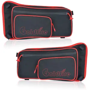 GoldFire Maverick X3 Accessories Rear Door Bags for 2017-2022 Can Am Max Turbo R Passenger and Driver Side Storage Bag Red