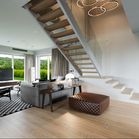 Fournisseur direct d'usine, escalier droit complet en acier, kit d'escalier droit sur mesure, hauteur et largeur personnalisées