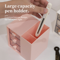 Porte-stylos de bureau en plastique personnalisé OEM ODM pour usine, accessoires de bureau pour enfants, organisateur de stylos de bureau, porte-crayons