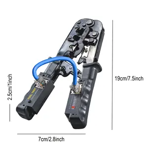 와이어 압착 플라이어 네트워크 케이블 테스터 네트워크 케이블 클램프 다기능 모듈러 플러그 크림퍼 압착 도구 네트워크 도구